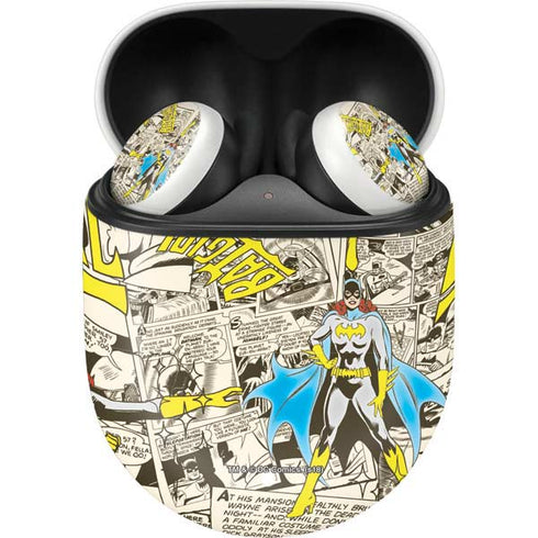 DC Comics Batman Batgirl Vintage Action pose pattern Google Pixel Buds Skin